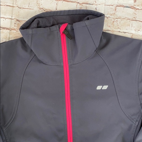 Koppen Women’s Dark Gray and Pink Coat - Picture 2 of 5